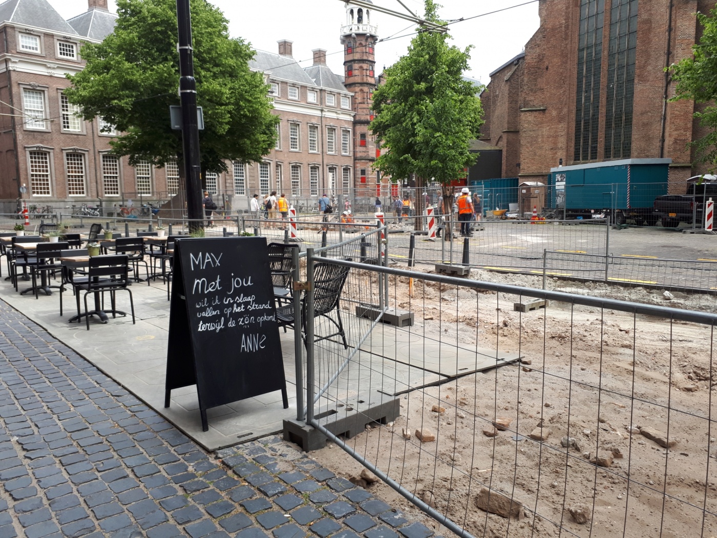 Openbare ruimte rondom de Grote Kerk in Den Haag